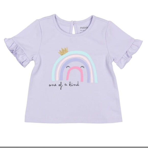 Girls Outfit 24 Months Set 4 Piece Rainbow Pink Purple 2 Outfits Baby Girl 24M - Picture 3 of 7